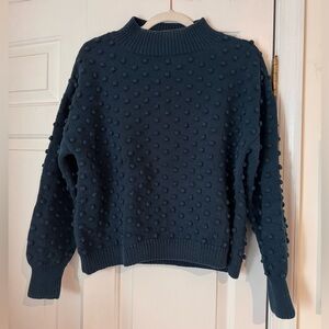 Misha & Puff Adult Popcorn Sweater, Marine Blue, Medium